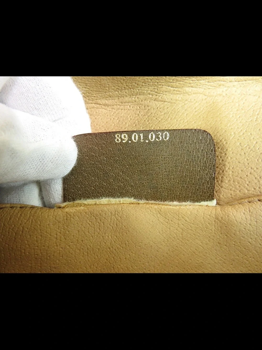 Gucci Beige GG Canvas Clutch with Green-Red Web Accent